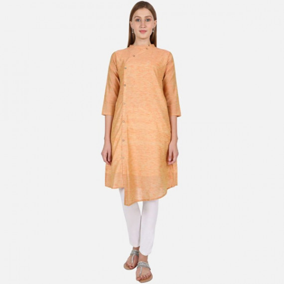 https://www.fazhionshore.com/products/women-orange-solid-a-line-cotton-kurta