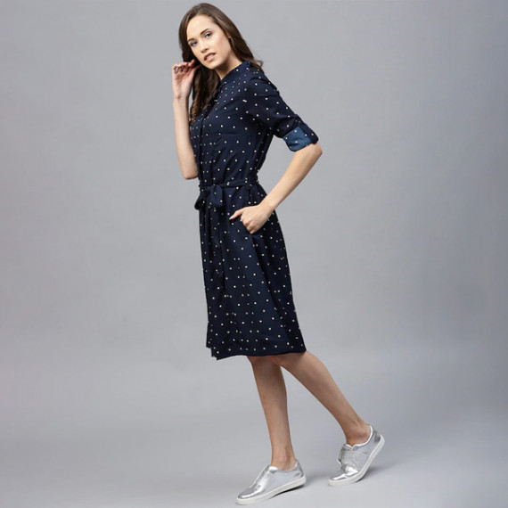 https://www.fazhionshore.com/products/navy-blue-polka-dots-printed-shirt-dress
